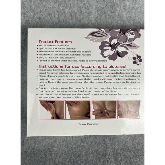 STRAPLESS PUSH UP BRA Silicone Backless Self Adhesive Plus Breast Tape Lifting - Picture 4 of 15